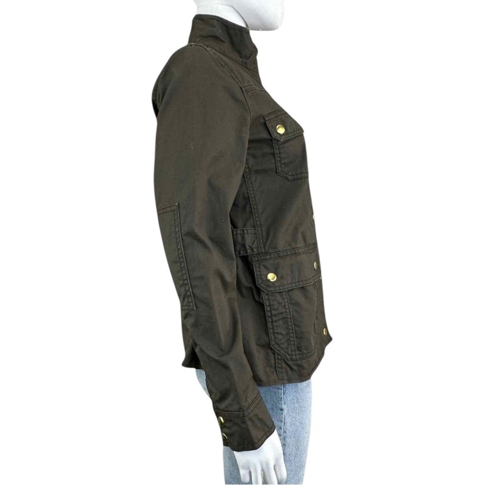 J. Crew Olive Zip-Up Jacket Size S L0500 - Picture 4 of 12